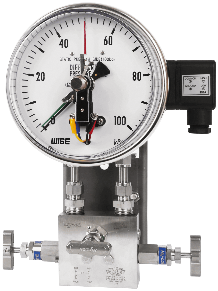 Đồng hồ đo chênh áp có tiếp điểm Wise P650 - Thiết bị đo chênh áp có tiếp điểm P650