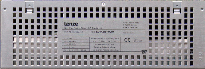 E94AZMP0294 | Mains filter Lenze