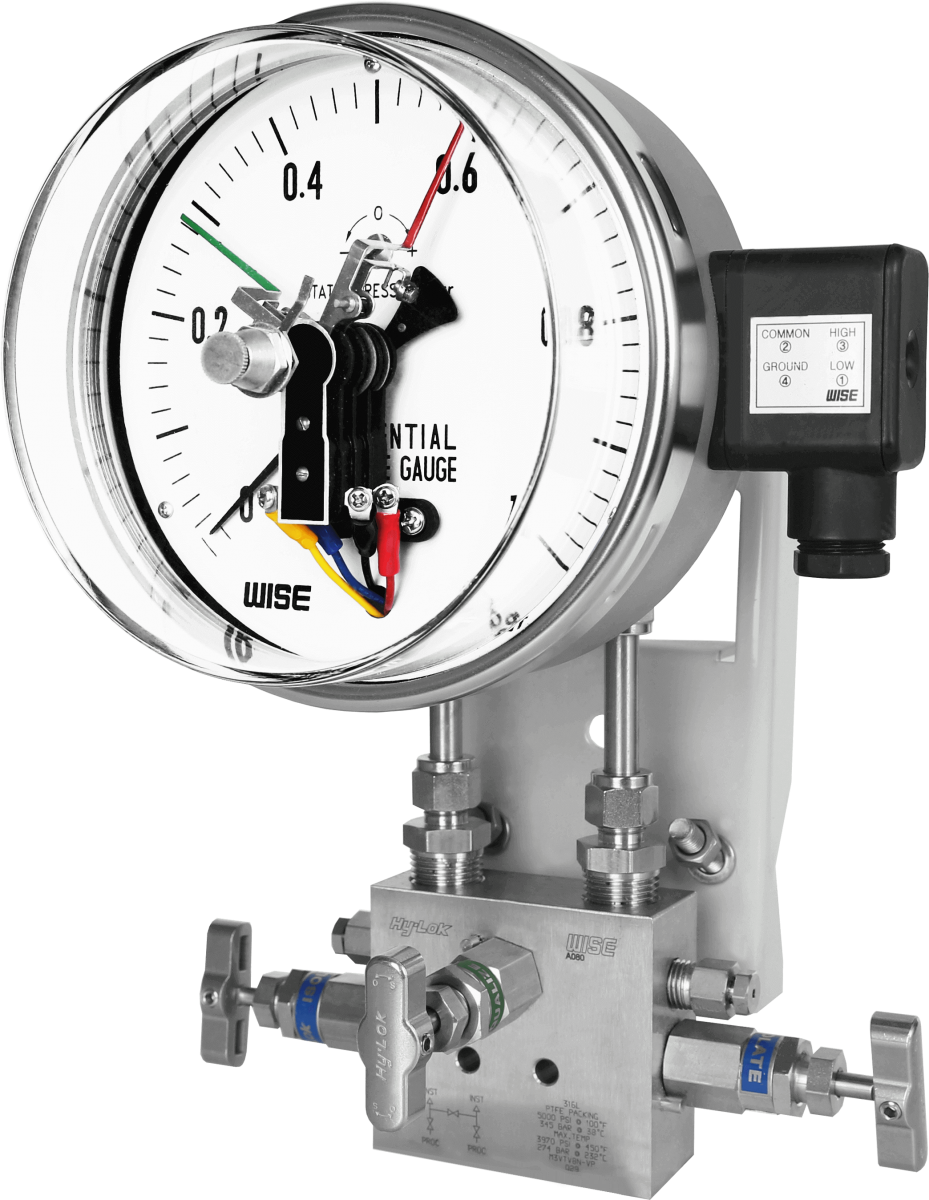 Đồng hồ đo chênh áp có tiếp điện Wise P690 - Thiết bị đo chênh áp có tiếp điện P690