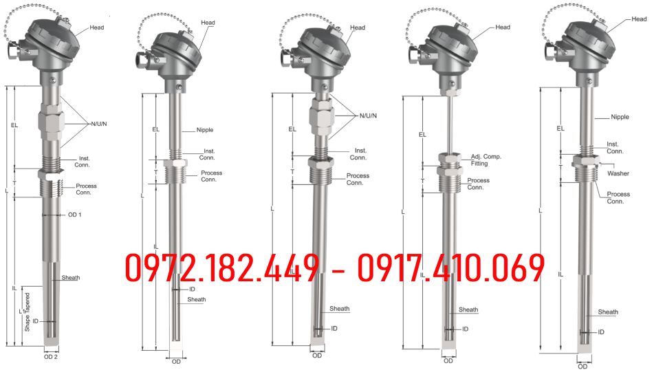Can nhiệt type K | Thermocouple type K