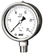 Đồng hồ đo áp suất có dầu Wise P258 - Thiết bị đo áp suất có dầu P258